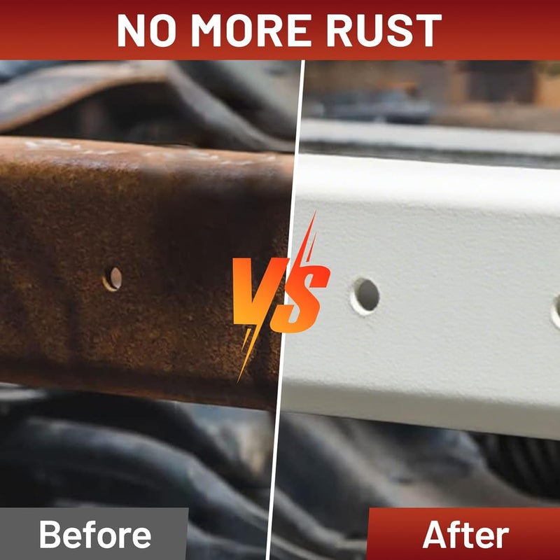 SENVEN Rust-Stop and Corrosion Permanently Rust Preventive Coating Anti-Rust Automotive Rust Reformer for Metal & Seal, Rust Converter Non-Porous Protective Barrier High Gloss White Metallic Paint 35 Fl Oz - Image 5